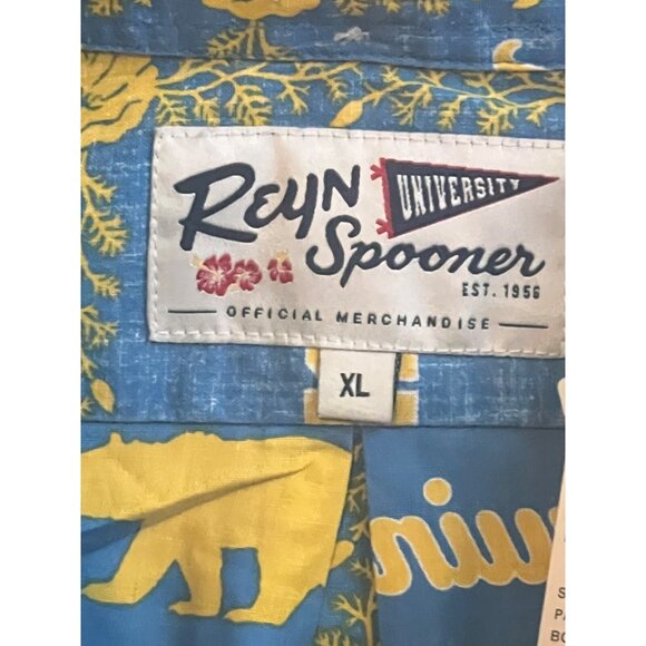 Reyn Spooner UCLA Bruins Mens Classic Hawaiian 1/4 Button Shirt Size M, L, XL - Picture 5 of 5